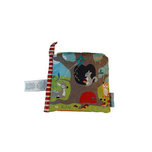 🌲🐿 Soft Cloth Baby Crinkle Book – Forest Animals Counting Book – Sensory